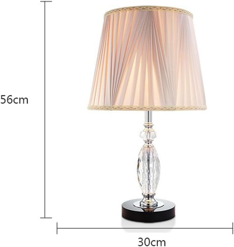 Crystal Table lamp Crystal Desk Lamp Minimalist Bedroom and Study Atmosphere Light Table Lamps(Pink)
