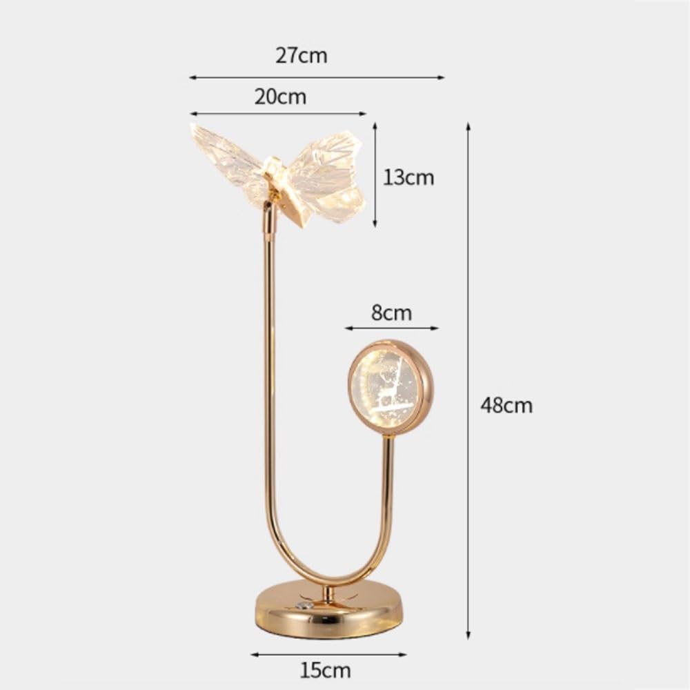 Crystal Table lamp Yilu Has You Crystal Butterfly Bedroom Study Bedside Lamp Desk Table Lamps