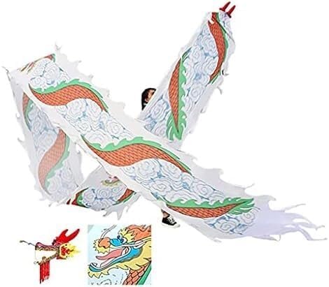 Handheld Dragon and Lion Dragon Ribbon Streamer, Dragon Silk Tassel, Dancing Dragon Ribbon Streamer