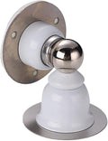 Stainless Steel Door Stopper Sticker Toilet Glass Hidden Holders Catch Floor Nail-Free Doorstop Hardware(OneColor)