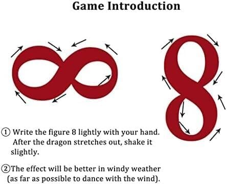 Fitness Toys Dragon Ribbon Streamer, Dragon Silk Float, Washable Silk Dragon Poi (for Kids and Adults) Fitness Ribbon, Extra Long Artistic Throwing Streamer Silk Float(A,10m/32.8ft)