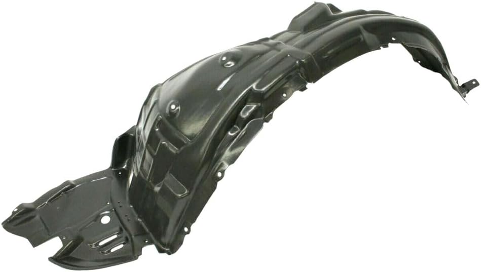 Front Driver Side Left LH Wheel Liner Plastic for Lexus for GS350 Base 2008-2011 Rivet-on-Attachment Type Black Matte 5380630150 12312-4