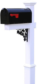 4Ever Products The Davidson Vinyl/PVC Mailbox Post (Includes Mailbox)