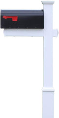 The Arthur Vinyl/PVC Mailbox Post - White (Includes Mailbox)