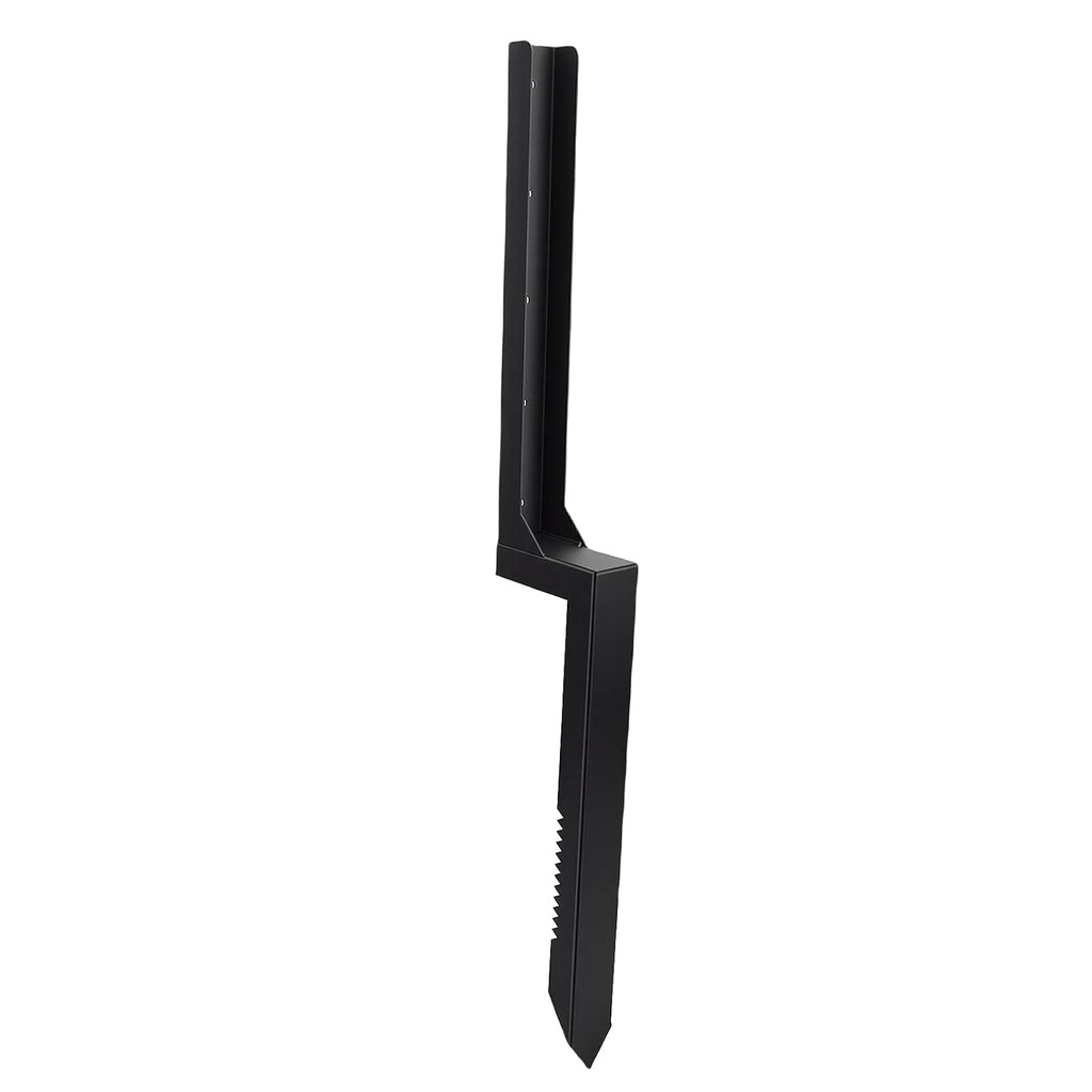 Luocute Fence Post Repair Kit, Heavy Duty Steel Anchor Stakes with Gloves and Screws Accessories for Broken Tilted Wood Support, Agricultural Fencing Decking Posts