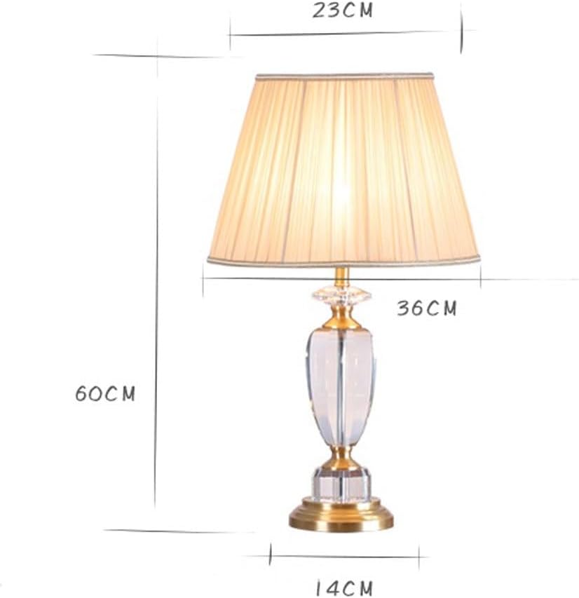 Crystal Table lamp Crystal Desk Lamp Bedroom Light Luxury All Copper Living Room Decoration Bedside Table Lamps