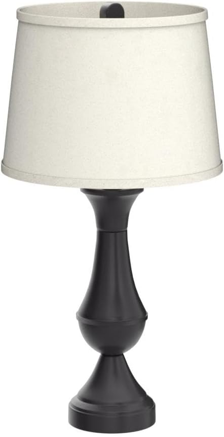 Regency Hill Traditional 25' High Set of 2 Hotel Style Touch Table Lamps with USB Ports A+C Charging LED Bronze Oatmeal Drum Shade for Living Room Bedroom House Bedside Nightstand Home Office