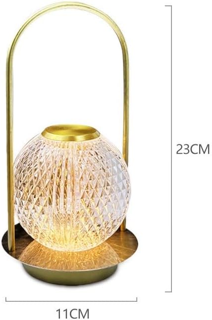 Crystal Table lamp Handheld Atmosphere Lamp Bedside Creative Desk Outdoor Camping Night Light Table Lamps