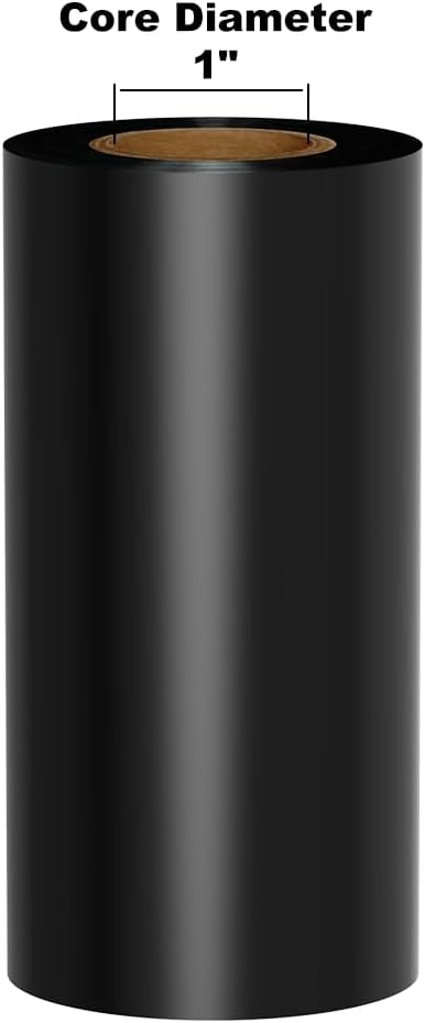 Kingston Premium Ink Ribbon on 1' Core, Black, 4.3' x 984', Compatible with LabelTac Pro Printers, DuraLabel Pro, VnM SignMaker, SafetyPro, Viscom and Other Printers