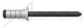 (5000 pcs) 3/16', Grip=0.125'-0.312', Multigrip Rivets, Aluminum Body/Steel Pin, Countersunk External, Black Phosphate Coated Pin