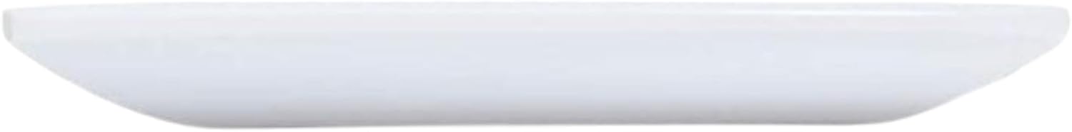 TrueCraftware- 12' x 12' Square Plate Classic White Dinnerware Melamine Set of 12- Dishwasher Safe Reusable Dinner Plates Durable Lightweight Dinnerware for Dinner Dishes