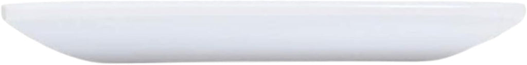 TrueCraftware- 9' x 9' Square Plate Classic White Dinnerware Melamine Set of 12- Dishwasher Safe Reusable Dinner Plates Durable Lightweight Dinnerware for Dinner Dishes