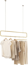 Clothes Rack, Creative Height Adjustable Chain, Clothing Store Ceiling Rack, Clothes Storage Rack, Metal Hanger, M Display Rack (120cm