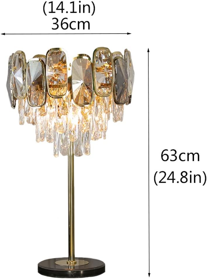 Luxury Retro Crystal Bedside Table Lamp Modern Creative Bedside Table Lamp Living Room Bedroom Bedside Table Lamp Luxury Home Decoration Lamp