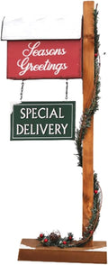 Key Drop Box Creative Mailbox Wooden Drop Box Medium Capacity Post Box Cute Christmas Parcel Box Roadside Pole Mount Mail Boxes Easy to Install