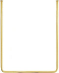Wall-Mounted Clothing Display Rack, Metal Heavy-Duty Storage Clothes Rail, Bridal Shop Shelf Ceiling Hanger, Retail Store Iron Hanger(Golden-100Cmx150Cm