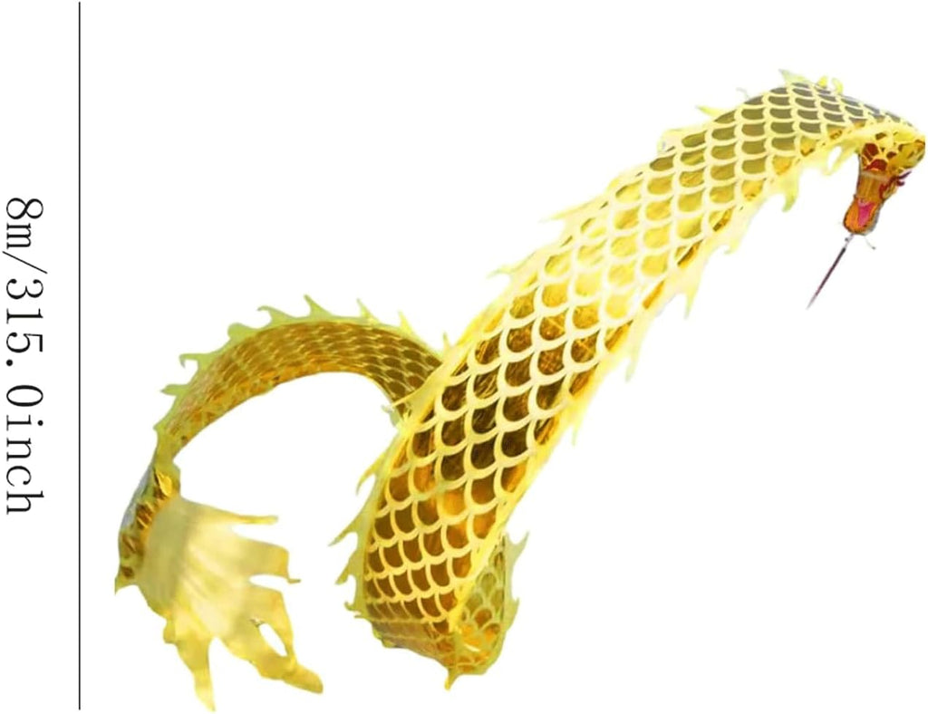 3D Dragon Poi Silk Dragon Dance WuLong Ribbon Streamer Dragon and Lion Dance Props Outdoor Throwing Fitness Dragon Dance