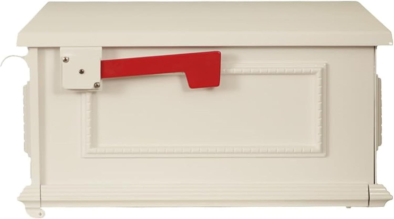 Special Lite Traditional Curbside Mailbox - White Aluminum Mailbox for Post Mount - SCT-1010-WH