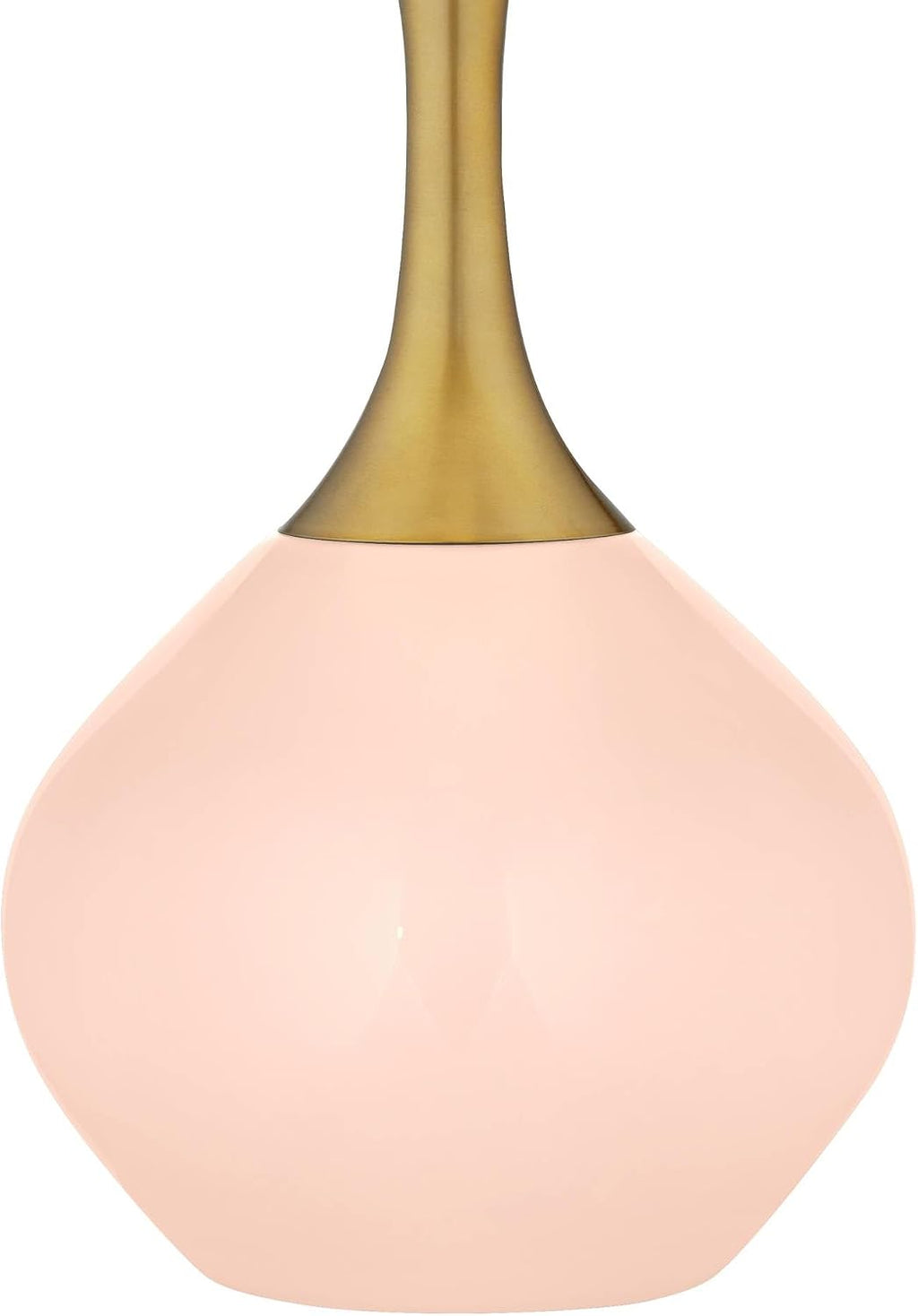 Color + Plus Nickki 30 1/2' Tall Large Teardrop Mid Century Modern End Table Lamp Linen Pink Brass Finish Glass Single White Shade Living Room Bedroom Bedside Nightstand House Office Home Reading