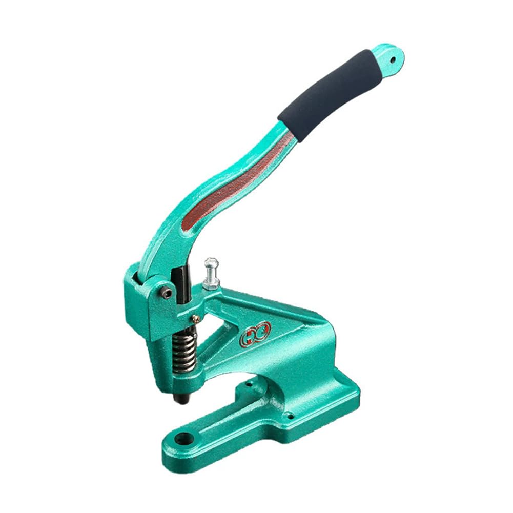 Heavy Duty Hand Press Grommet Machine for Fabric, Tarps, Leather & Canvas, with Punch Tool for Eyelets & Rivets