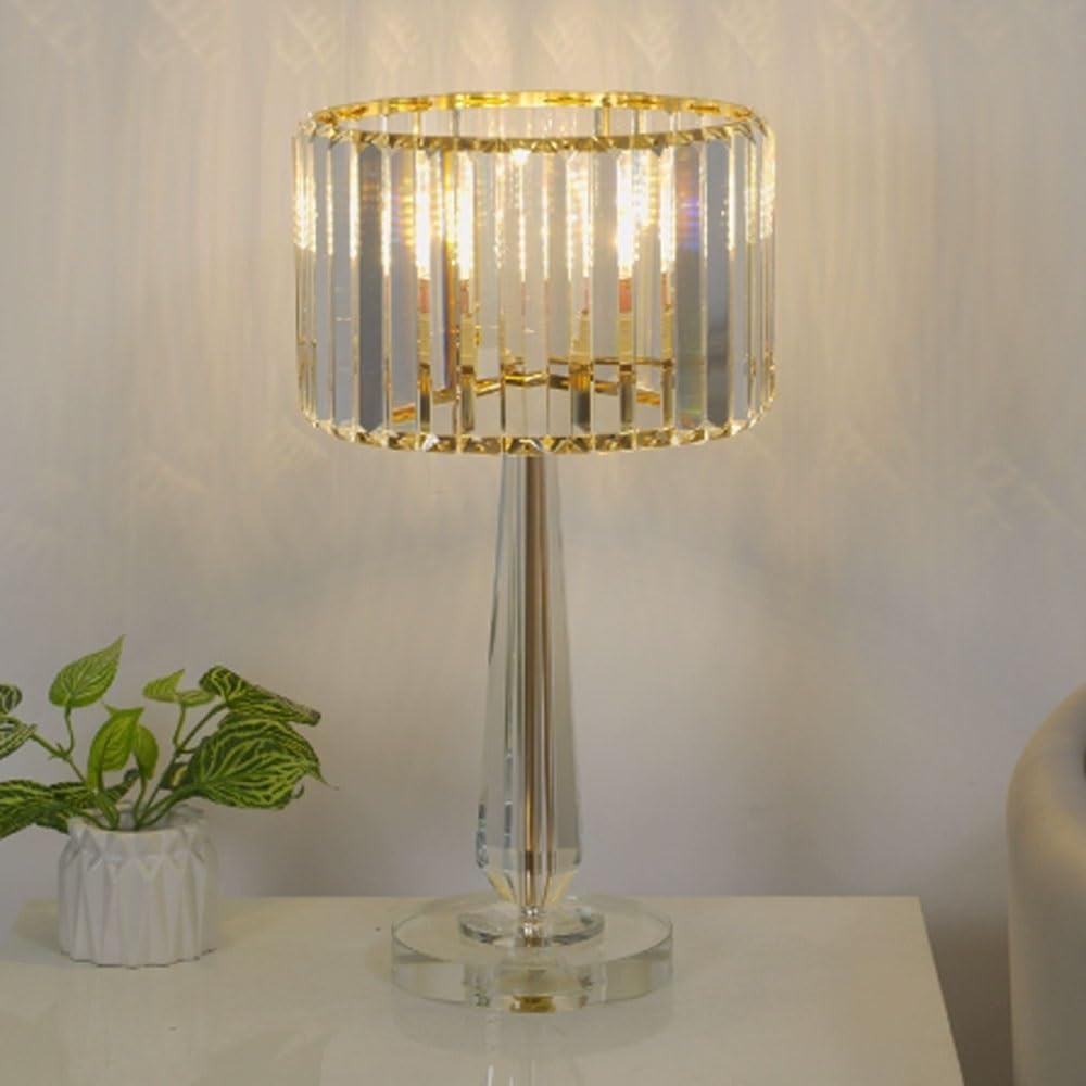 Crystal Table lamp Crystal Table Lamp Clear Bedroom Bedside Living Room Sofa Table Lamps