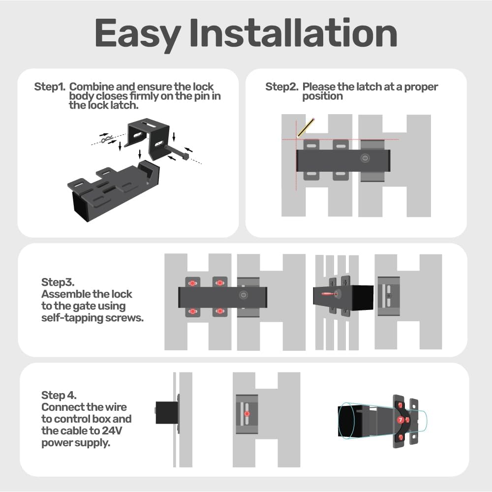 TMT EL1 Automatic Electric Gate Lock