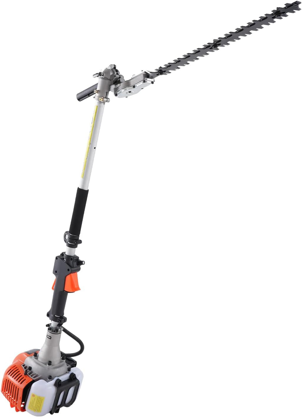 VEVOR 52cc Gas-Powered 6-in-1 Multi-Functional Trimmer - Hedge Trimmer, Brush Cutter, Weed Eater, Edger, Pole Saw & Chainsaw Pruner, EPA, CE & EMC Certified