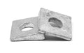5/8' Grade F436 Square Beveled Structural Hardened Washer Medium Carbon Steel Hot Dip Galvanized Pk 25