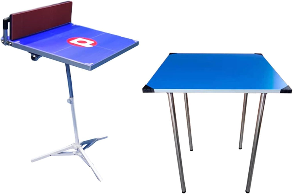 Professional Table Tennis Sparring Training Machine Kit, with Rebound Board & Ping-Pong Table, Folding Ping Pong Self Practice Equipment for Gym Studio Community