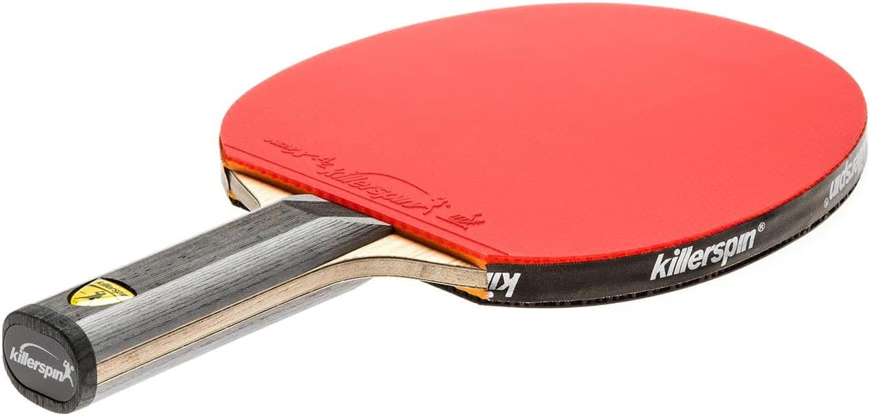 Killerspin Diamond TC Ping Pong Paddle, Advanced Table Tennis Paddle, Memory Book Paddle Case, Red/Black