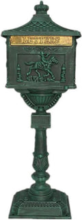 Post Box, Wall Mounted Letterbox, Letter Boxletterbox Mailbox With Lock Cast Security Stand Aluminum Mail Box Postal Box For Apartment Villa Home Garden Letter Newspaper Mailbox mailbox ( Color : F )