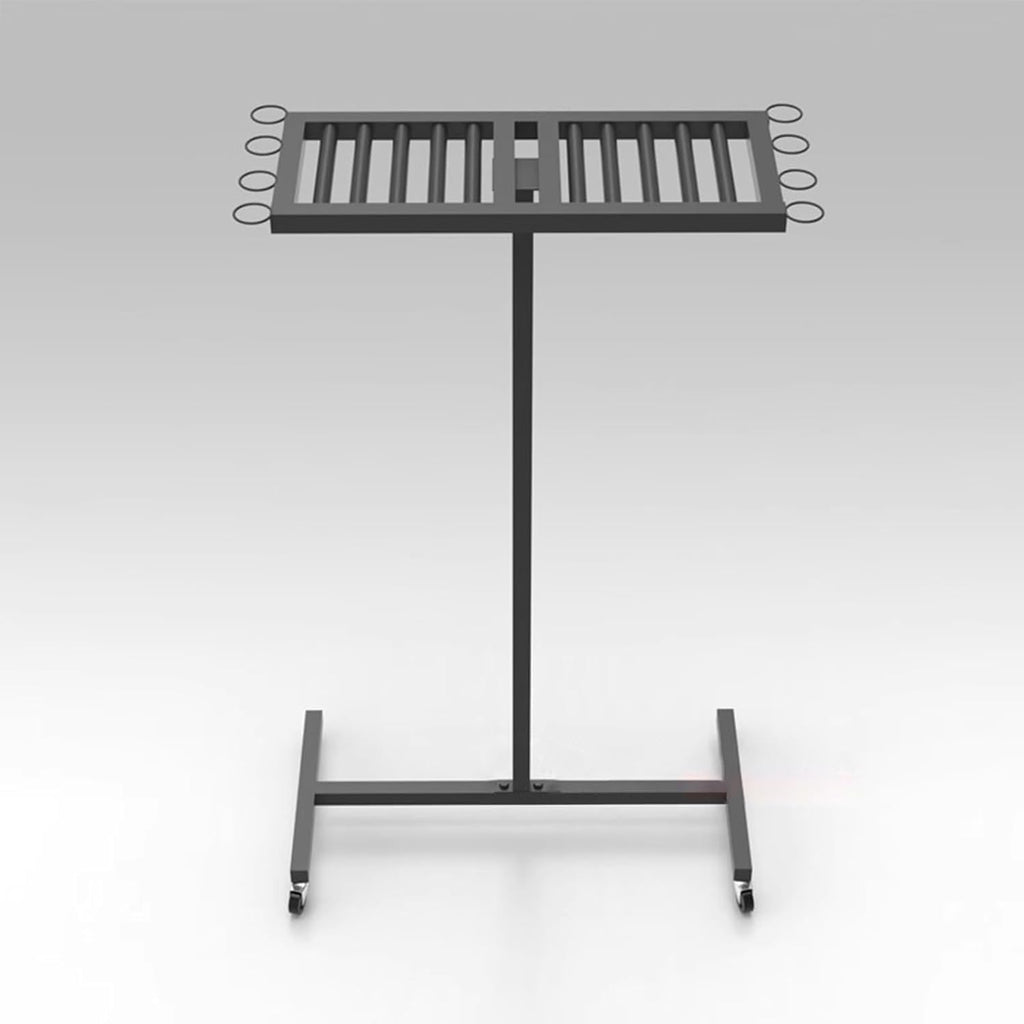 Home Gym Organizer Rack Sturdy Pingpong Sports Equipment Storage Rack Table Tennis Racket Shelf on Wheels, for Shop/Training Hall/Gym Club/Company Game Room/Home, Save Space