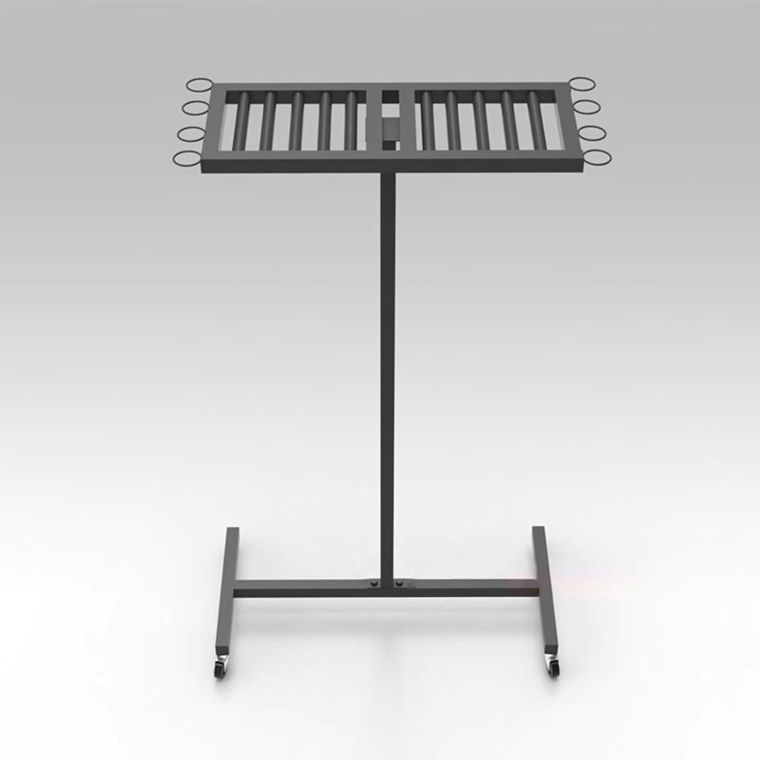 Home Gym Organizer Rack Sturdy Pingpong Sports Equipment Storage Rack Table Tennis Racket Shelf on Wheels, for Shop/Training Hall/Gym Club/Company Game Room/Home, Save Space