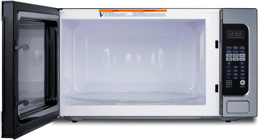 Summit Built-in Microwave with Trim Kit, Fits 30' spaces 2.2 cu.ft., Stainless Steel - SMBI27TK30 (30 Inch)