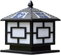 Vintage Solar Cap Lights Outdoor Street Lamp/Solar Powered Post Lights, Two Light Modes Warm White Color Changing LED (with Remote Control) Fits 4x4, 5x5 Or 6x6 Wooden Posts