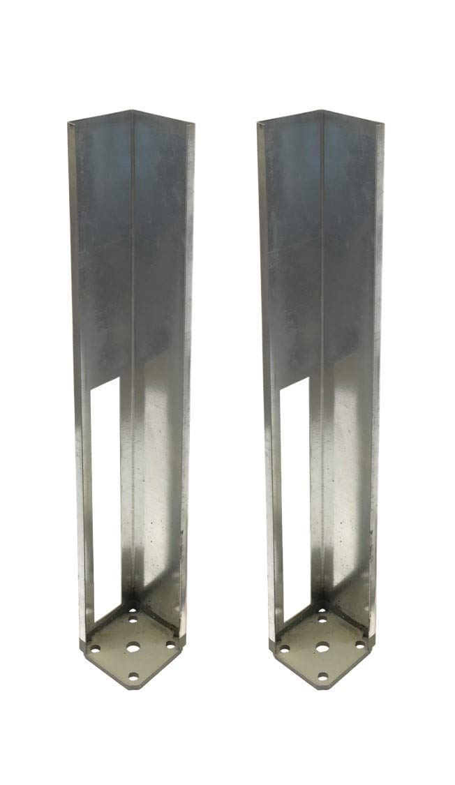 Vinyl Fence Concrete/Wood Post Mount Tower with Mounting Kit (4'x4'x24' (2 Pack))