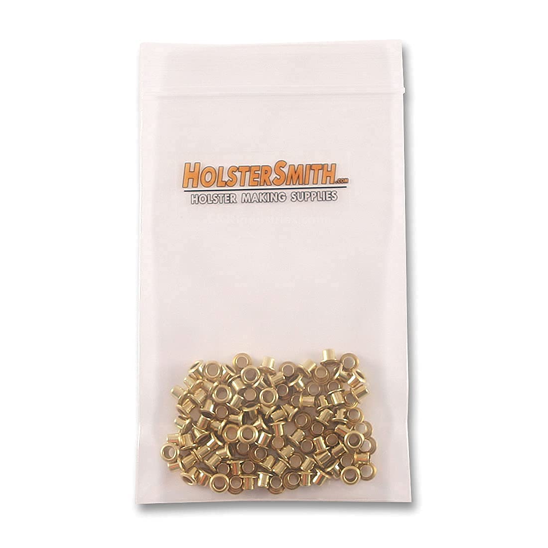 Eyelet Setting Tools & Eyelets Combo - (1) [ #6 & #8 Eyelet Setting Dies (3/16 & 1/4 Inch) ] + (100) [#6-6 & #8-9 Brass Eyelets (3/16 & 1/4 Inch diameters)] - for Holster Making, Sewing, Repair, etc.
