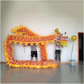 Dragon Dance Props - 7m 3D Dragon Head with Swing Rope Combo for Outdoor Silk Wulong Flowy Ribbon Streamer