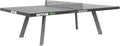 KETTLER Eden Weatherproof Stationary Outdoor Table Tennis Table with Galvanized Steel Legs and Permanent Net and Post System