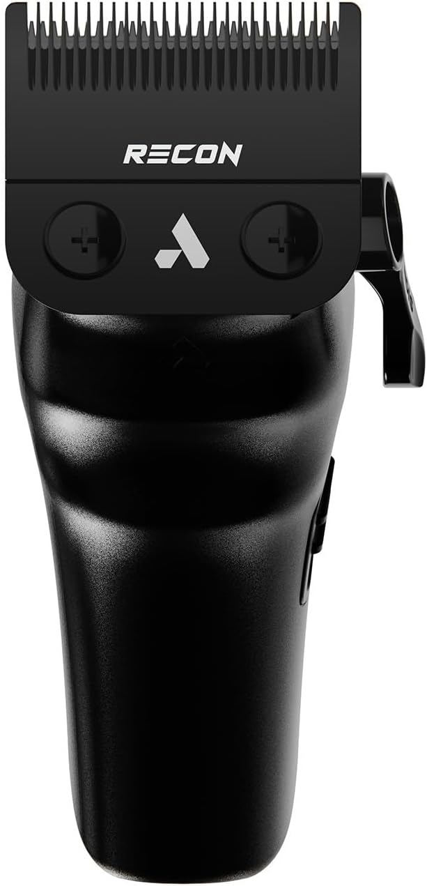 Andis Recon Professional Barber Vector Motor Hair Clipper, Adjustable-Fixed Phaze Blade, Includes OG Comb Set, Lithium Ion 4-Hour Run Time, Interchangeable Covers, Black/Gold