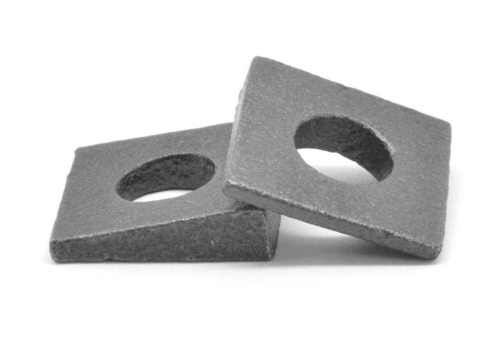5/8' Square Beveled Malleable Washer Malleable Iron Plain Finish Pk 180