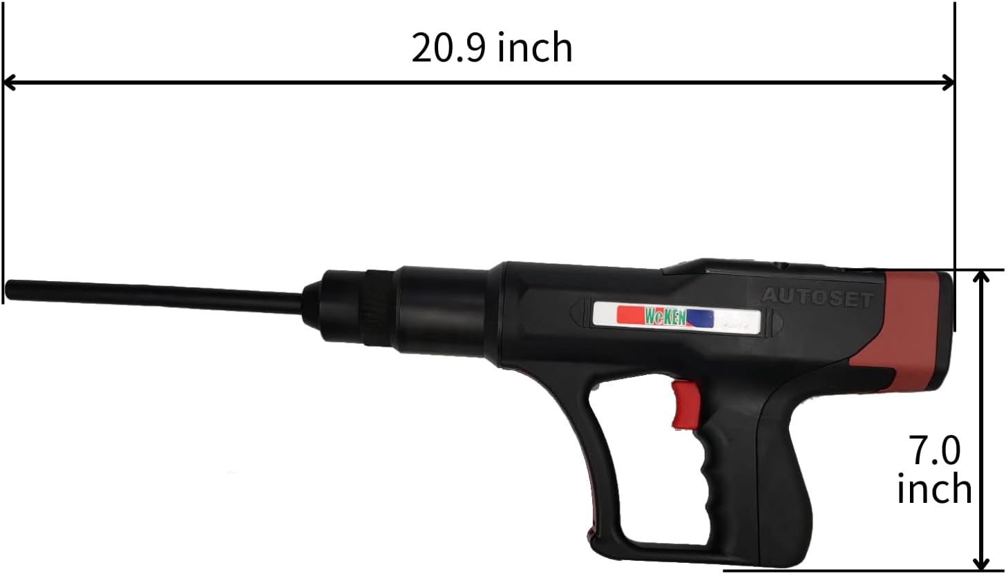 WEKEN Fully Automatic Powder Actuated Tool for Insulation Plugs | Foam board fastening, concrete and masonry use, low recoil, lightweight handling, 50–150 mm plugs