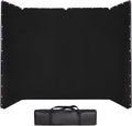 13.12ft * 7.87ft Portable Black Screen Large Screen Cutout Background wall Photography Backdrop Black Screen Support System, Suitable for Live Streaming, Character Shooting, Weddings, Video Studios
