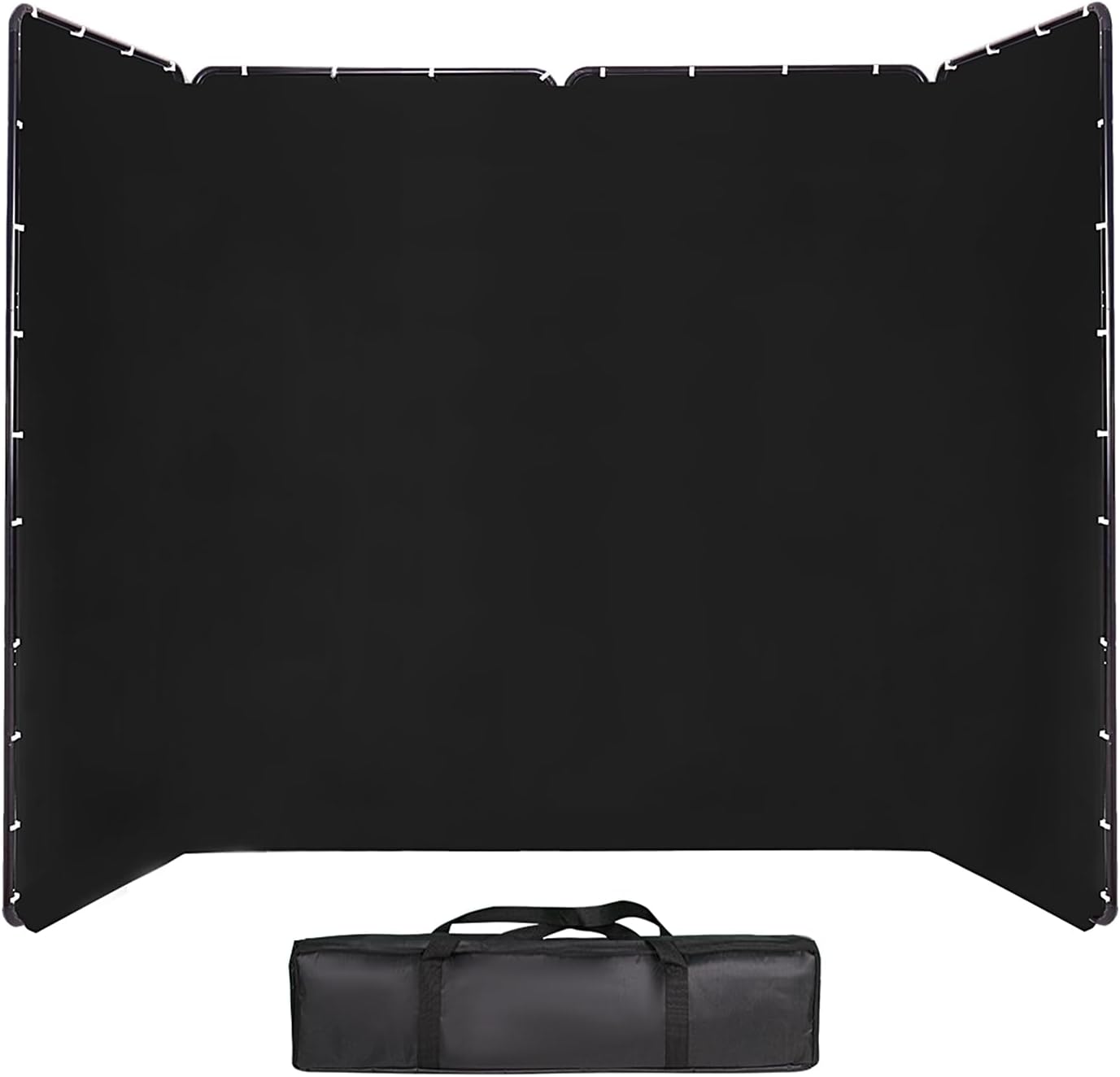 13.12ft * 7.87ft Portable Black Screen Large Screen Cutout Background wall Photography Backdrop Black Screen Support System, Suitable for Live Streaming, Character Shooting, Weddings, Video Studios