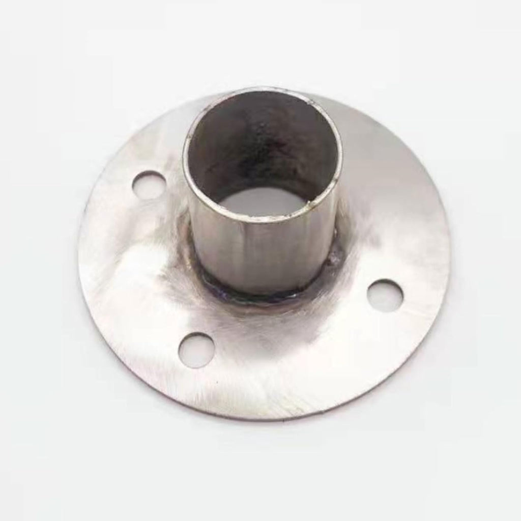 Rounded Stainless Steel Post Base, Fence Post Repair Post Bracket/Deck Post Anchor Base for Deck Supports Porch Railing Handrails Post Holders Mailbox Post Brackets (Size : 190x120mm/7.5x4.7in)