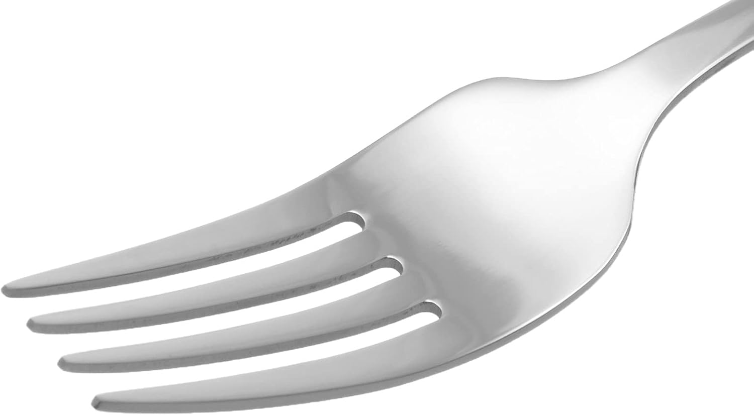 Amazon Basics Stainless Steel Dinner Forks with Round Edge, 10 Pack of 12, 120 count total, Silver