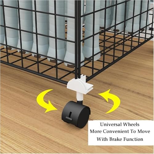 Large Capacity Sports Badminton Racket Holder Cart, Tennis Racket Display Stand for School & Playground, Durable Storage Rack for Training Equipment (White)