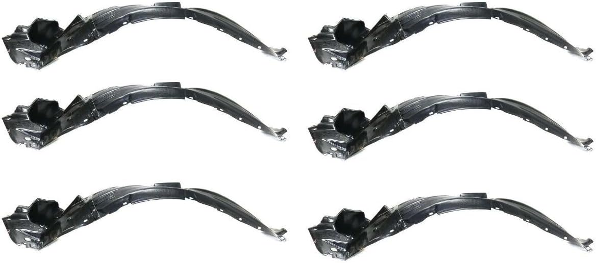 Wheel Liner 6 Set of Front Left Driver Side Plastic for Lexus for IS300 2003-2005