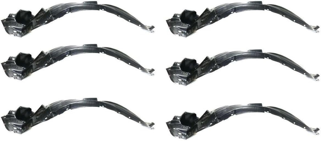 Wheel Liner 6 Set of Front Left Driver Side Plastic for Lexus for IS300 2003-2005