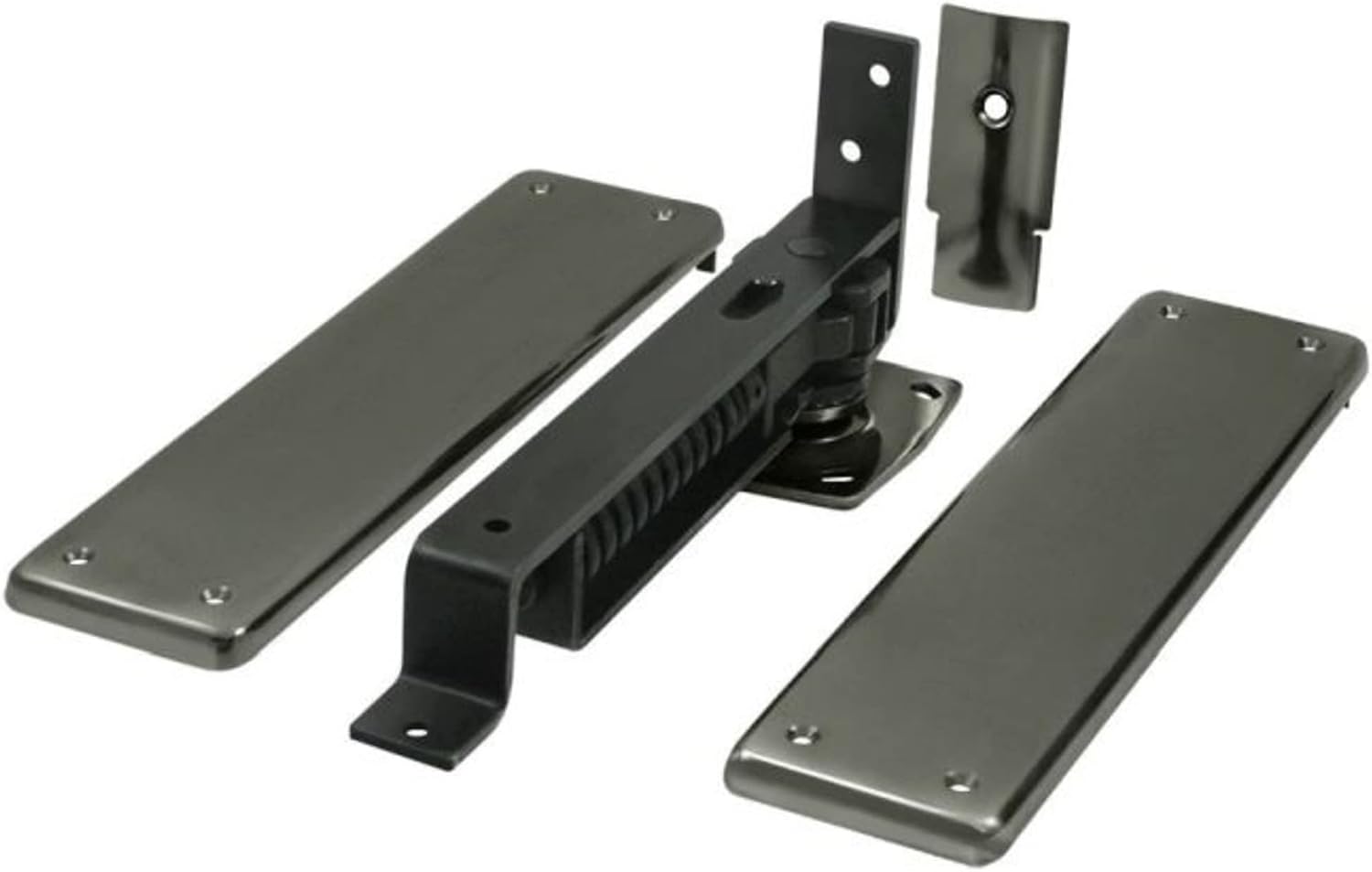 Deltana DASH95U15A Double Action Solid Brass Spring Hinge with Solid Brass Cover Plates